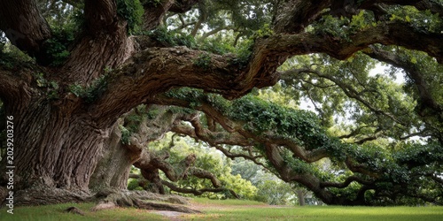Angel oak live oak tree, ancient southern heritage