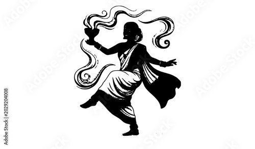 Obraz na płótnie SEO Title
Bengali woman performing dhunuchi dance in traditional saree cultural