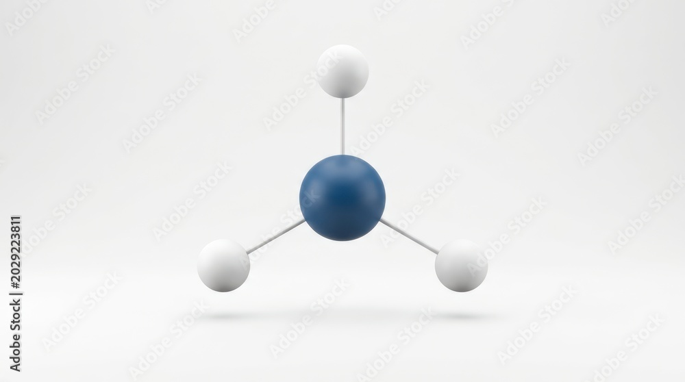 Obraz premium A minimalist 3D hub-and-spoke diagram featuring a central core sphere connected to peripheral spheres, representing decentralized distribution, networking, and system architecture.