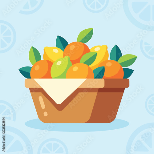 Foto Fresh Fruit in a Bowl.