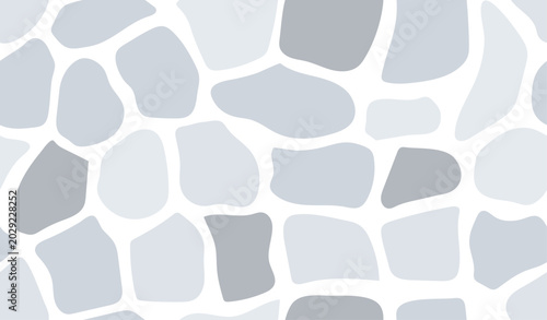 Garden tiles design. Light gray tones stone. Minimal texture background pattern. Minimalism landscape. 
