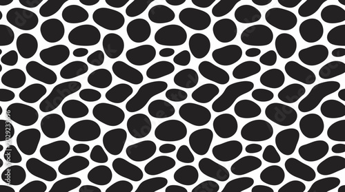 Black and white animal fur texture.
