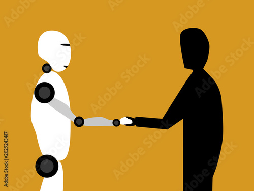 Foto Business leaders agree to partner with AI robots