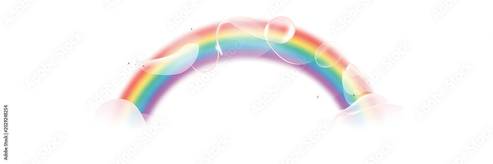 Fototapeta premium Rainbow, colorful arc, vibrant spectrum, abstract background