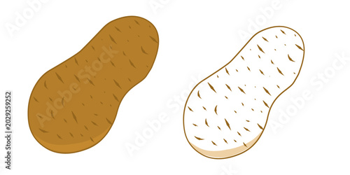 Fotografija Double set of potato images