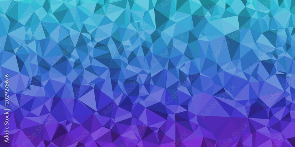 Obraz premium おしゃれな背景画像 ポリゴンデザイン幾何学背景 抽象的な幾何学模様 Abstract delaunay voronoi trianglify polygon mosaic gradient background illustration
