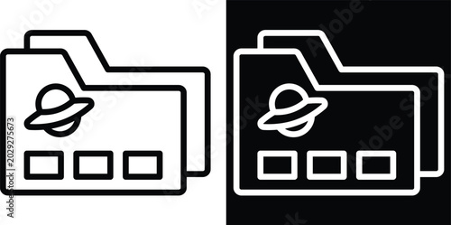 Fotografie classify Two-tone version in black and white background