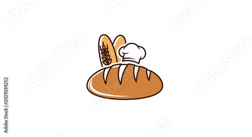 Canvastavla Baked goods with icing and topping.