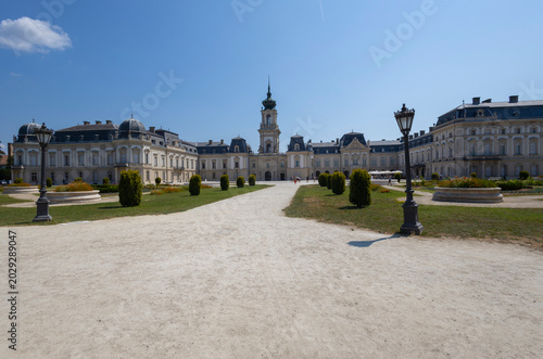 KESZTHELY, HUNGARY, JULY 17, 2024 - Festetics Palace in Keszthely, Hungary, Europe