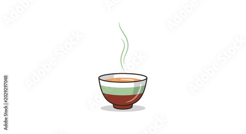 Foto A steaming hot cup of coffee.