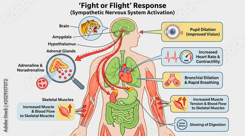 Fight or flight response sympathetic nervous system