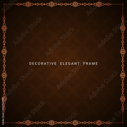 Canvas Print Abstract artistic floral frame background