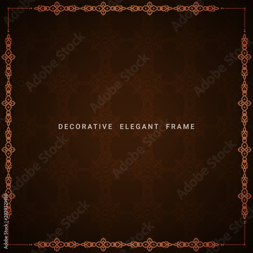 Photography Ethnic classic floral frame background