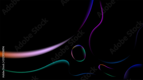 Abstract neon fluid backgro...