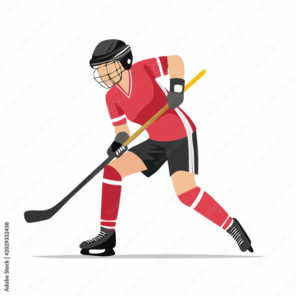 Fototapeta premium Ice Hockey Player in Action
