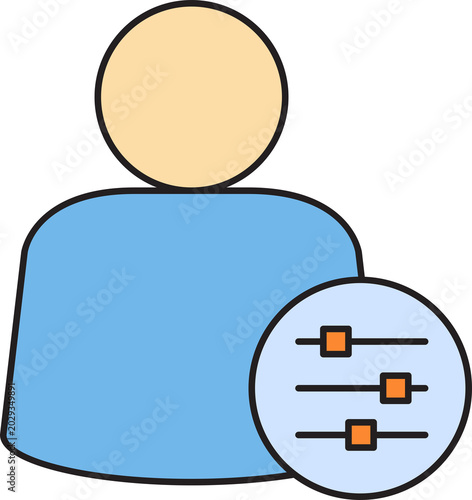 User Profile and Settings Icon
