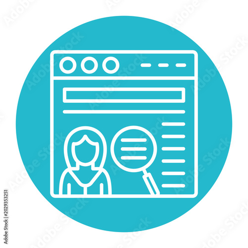 Quadro su tela False Information Vector Icon