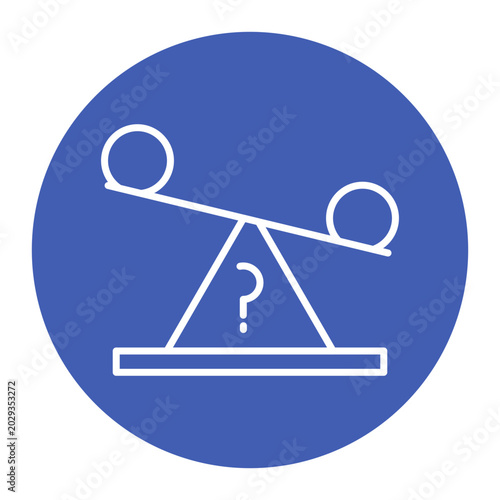 Foto Media Bias Vector Icon