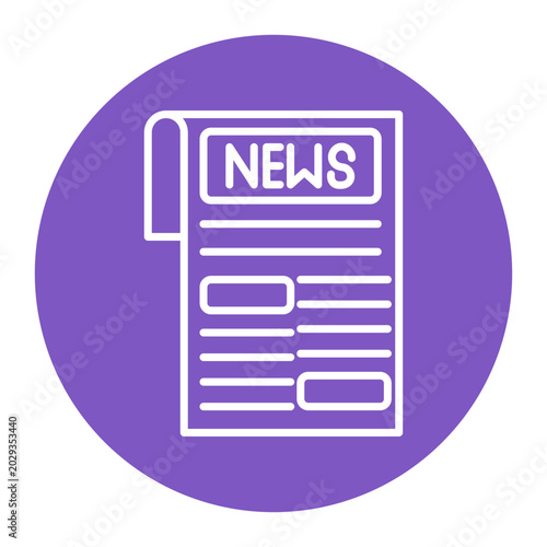 Fotografie Satirical News Vector Icon