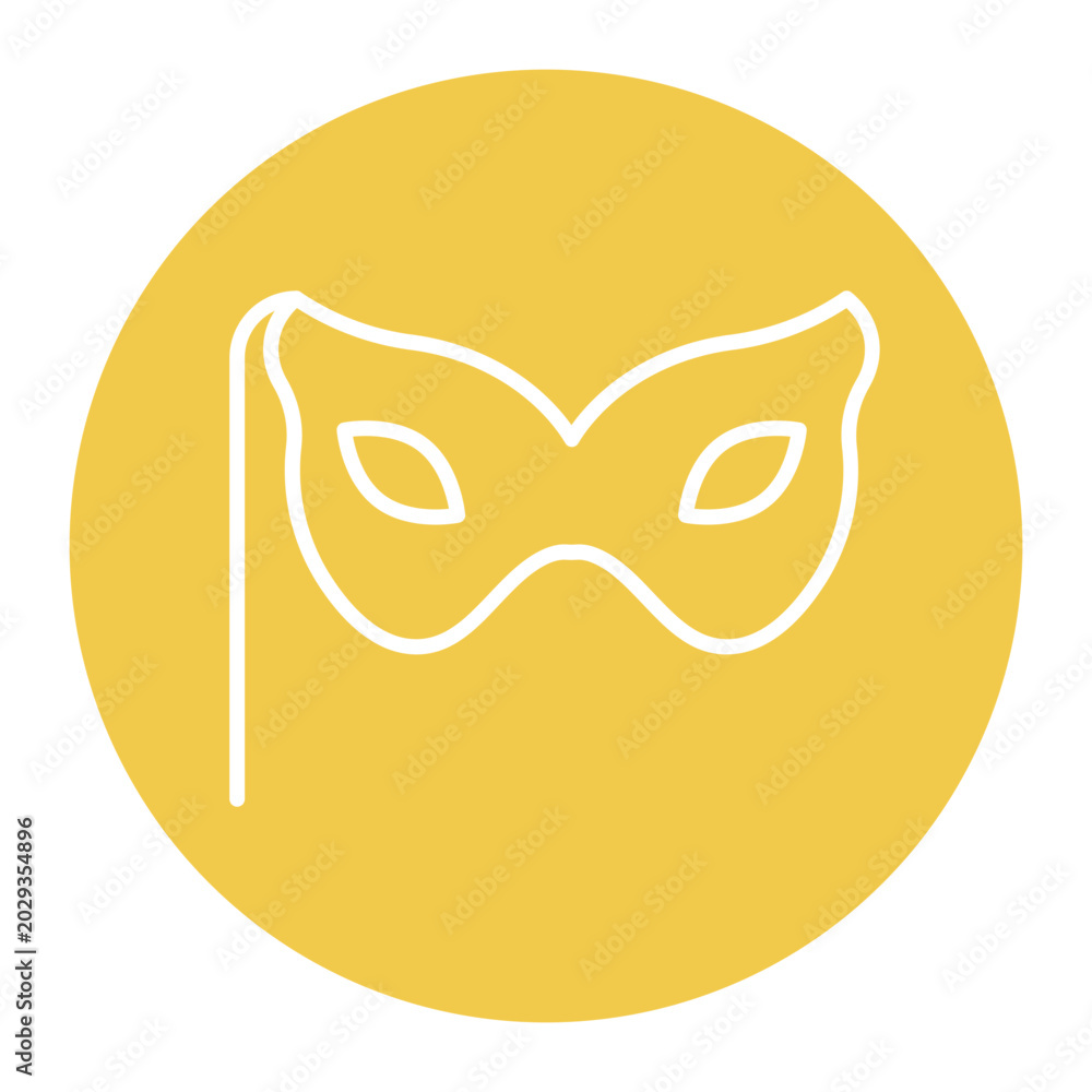 Naklejka premium Costume Mask Vector Icon