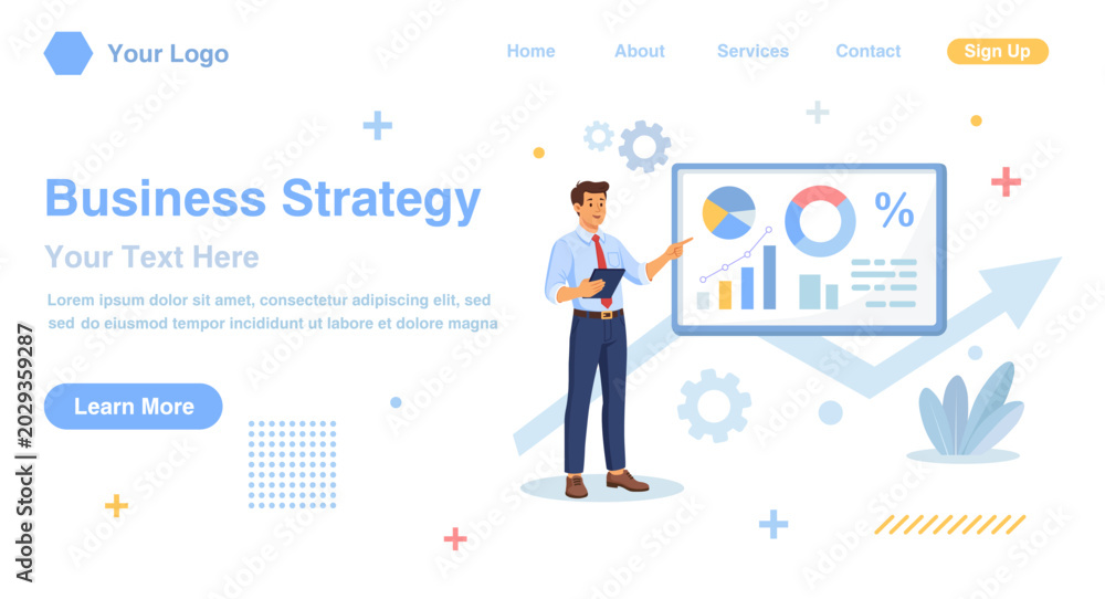 Obraz premium Business strategy. Professional financial analyst reviewing business performance reports on whiteboard for investment strategy planning. Person planning financial goals, reviewing market data