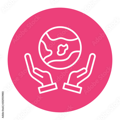Obraz na plátně Peace Mission Vector Icon