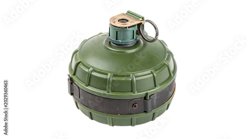 Tableau sur toile An authentic military fragmentation protective defensive hand grenade weapon mad