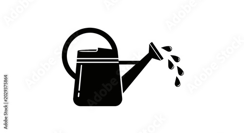 Watering Can with Water Flow.