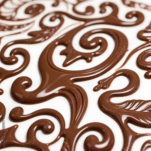 4k high quality Ai generative HD photo realistic background wallpaper texture seamless pattern fabric symmetrical symmetric floor light white lace flower shape assorted chocolate candies spiral