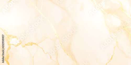 Photos Golden beige marble texture with cream and white background vector illustration