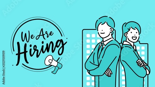 We Are Hiring Recruitment Banner Animation