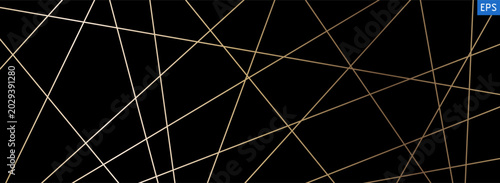 Bild auf Leinwand Abstract geometric pattern with chaotic random diagonal lines creating modern luxury texture