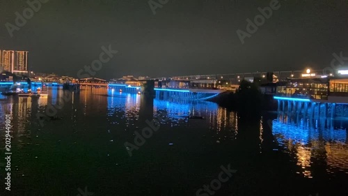 marina at night