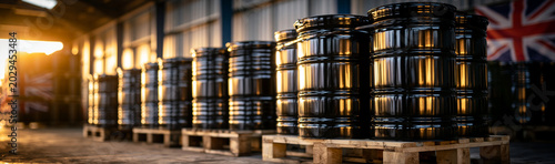 Industrial Barrels in Wareh...