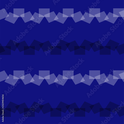 strip of white and black squares on blue bg, white and black rectangle block row strip seamless repeat pattern, replete patter image design for fabric printing or wallpaper or wrap package print, blue