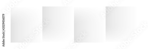 Obraz na płótnie Vector mock up of an open notebook with blank white pages, realistic shadow, and horizontal orientation perfect for branding templates and cover designs