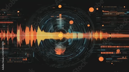Abstract Audio Waveform Visualization - A Dynamic Data Representation.