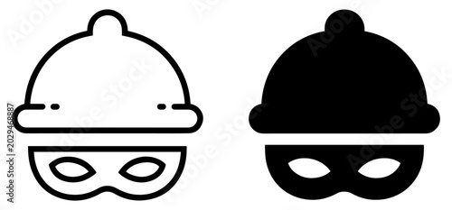 Billede på lærred incognito anonymous spy icon vector