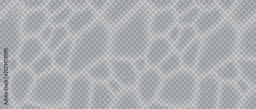Cuadro en lienzo Transparent water caustic light effect pattern, white ripples reflecting on transparent surface with abstract flowing waves