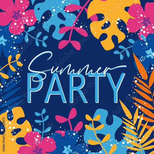 Quadro su tela Summer party