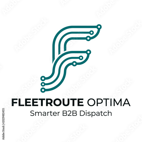 Green letter F logo design.