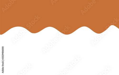 Photos Butterscotch melted on white background