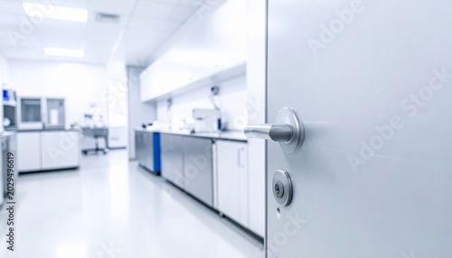 Laboratory Door Handle Emphasizing Hygiene and Accessibility