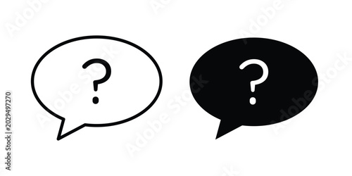 Tableau sur toile Comment question icon. symbol pictogram. UX UI icon
