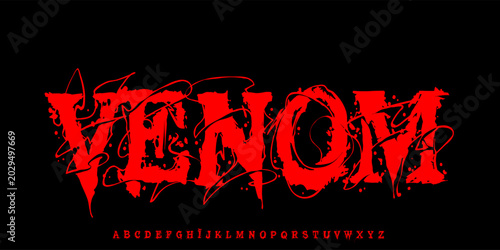 Foto Venom Speed Grunge Font
Fast italic grunge font with venom style and rough texture, perfect for racing, sport, and high energy designs
