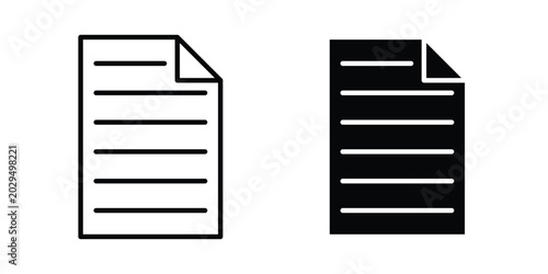 Foto Document file icon. symbol pictogram. UX UI icon