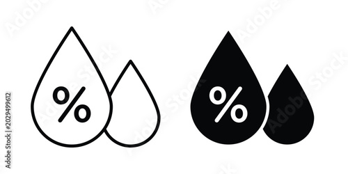Foto Humidity icon. symbol pictogram. UX UI icon