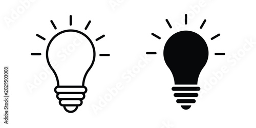 Quadro em tela Solution lamp icon. symbol pictogram. UX UI icon