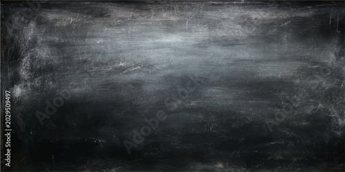dark, textured blackboard with subtle chalk smudges and a distressed frame, ideal for educational or creative backgrounds.