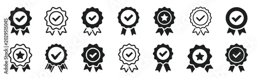 Εκτύπωση καμβά Medical and healthcare line icons set containing hospital cross stethoscope doct